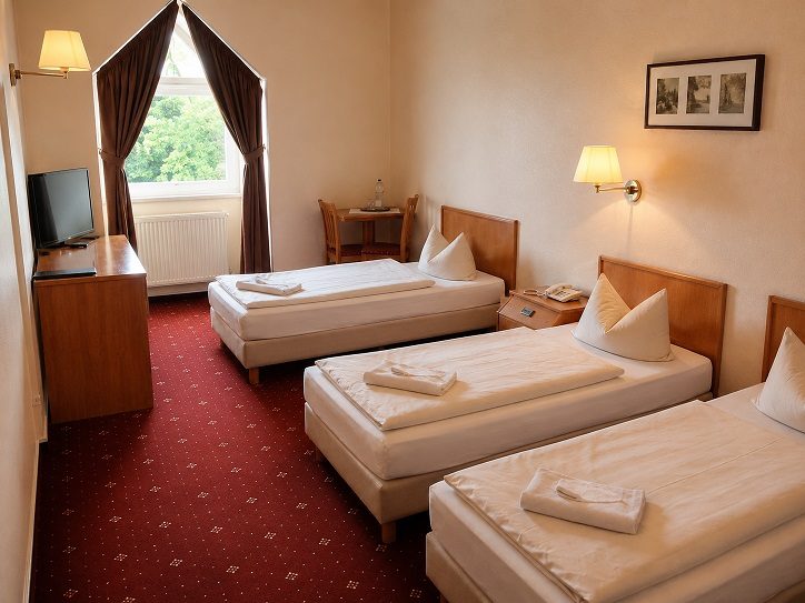 Zweibett-Zimmer mit Zustellbett